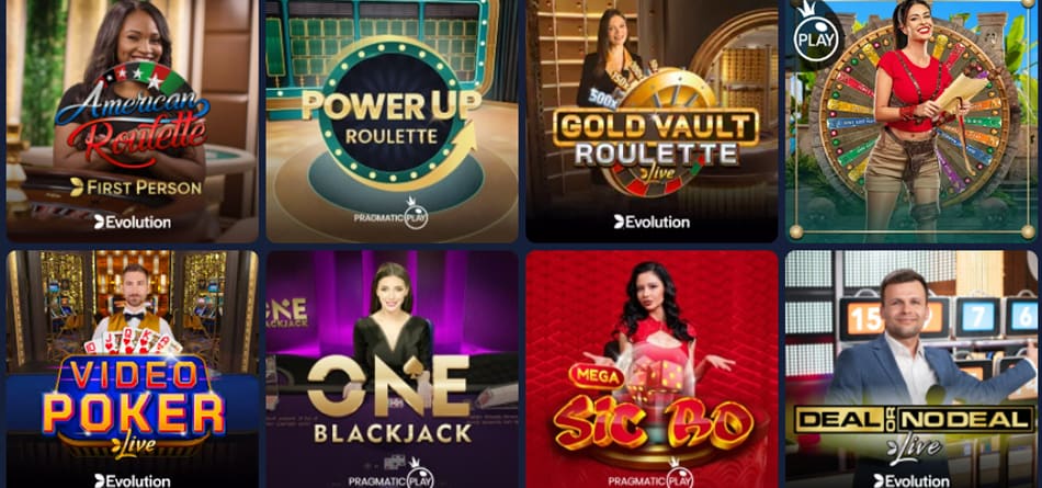 Live casino tafelspellen
